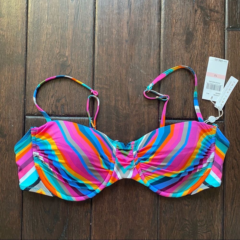 Trina Turk Louvre Swim top - size 10 new